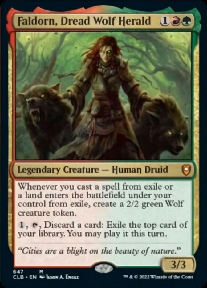 Faldorn, Dread Wolf Herald [Commander Legends: Battle for Baldur's Gate] | Silver Goblin