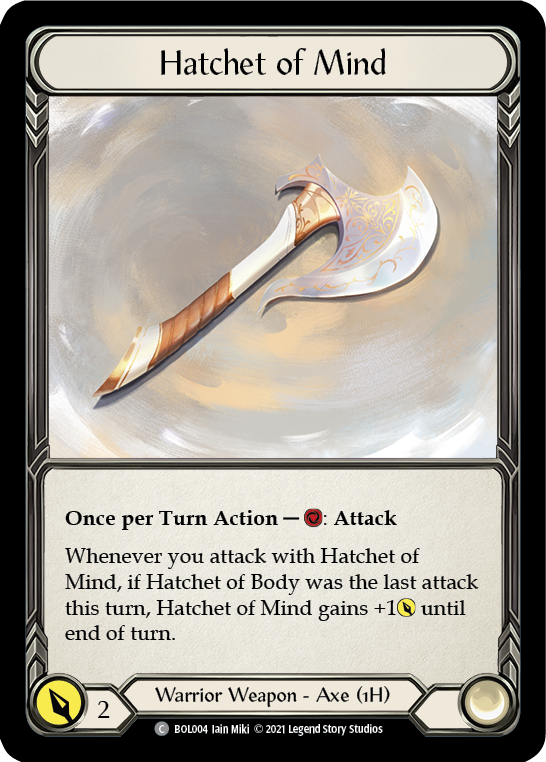 Hatchet of Mind [BOL004] (Monarch Boltyn Blitz Deck) | Silver Goblin