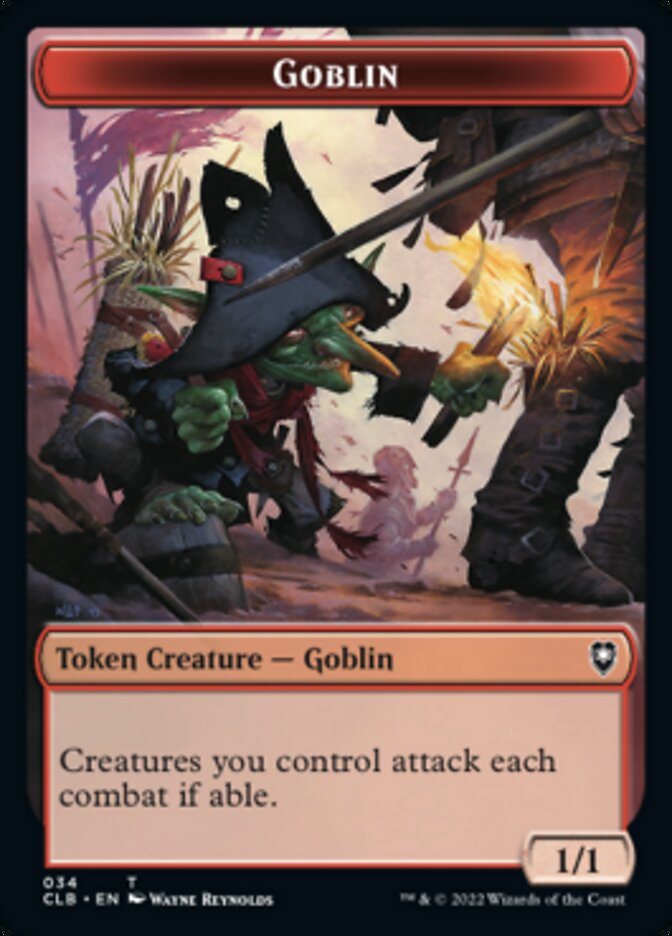 Pirate // Goblin Double-Sided Token [Commander Legends: Battle for Baldur's Gate Tokens] | Silver Goblin