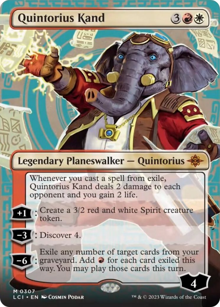 Quintorius Kand (0307) (Borderless) [The Lost Caverns of Ixalan] | Silver Goblin