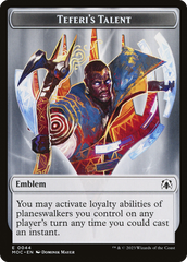 Elemental (02) // Teferi's Talent Emblem Double-Sided Token [March of the Machine Commander Tokens] | Silver Goblin