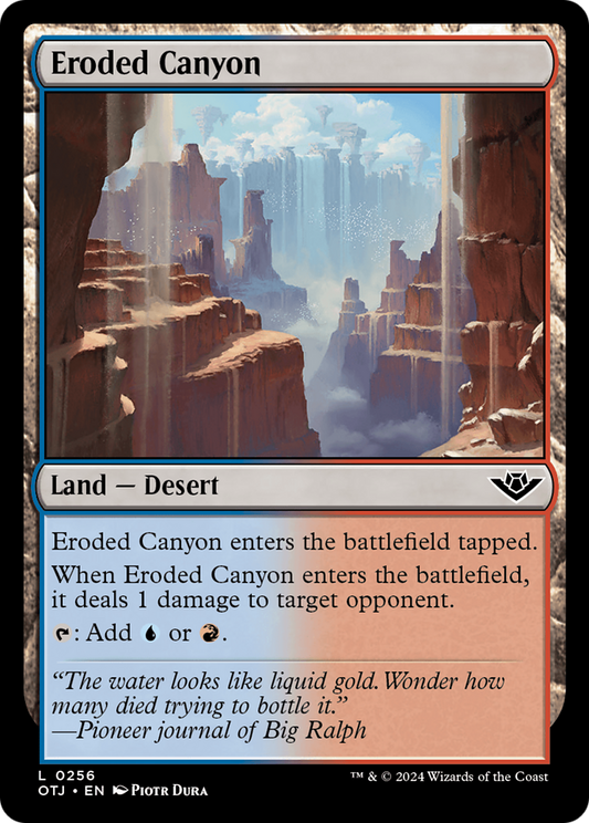 Eroded Canyon [Outlaws of Thunder Junction] Foil