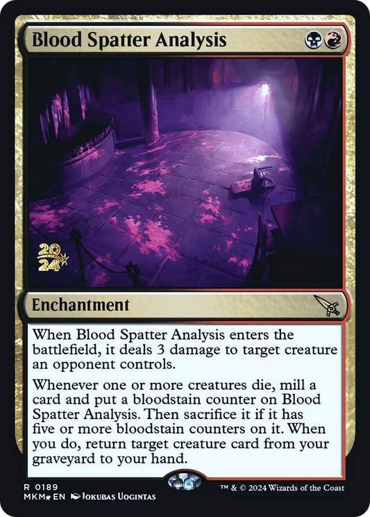 Blood Spatter Analysis Foil (189S)