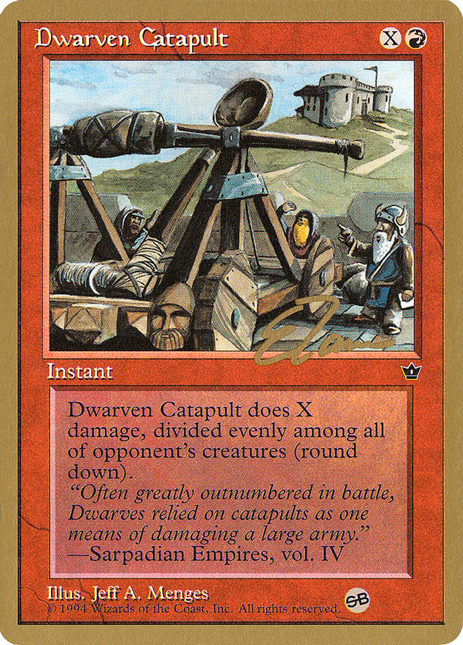 Dwarven Catapult (Eric Tam) (SB) [Pro Tour Collector Set] | Silver Goblin