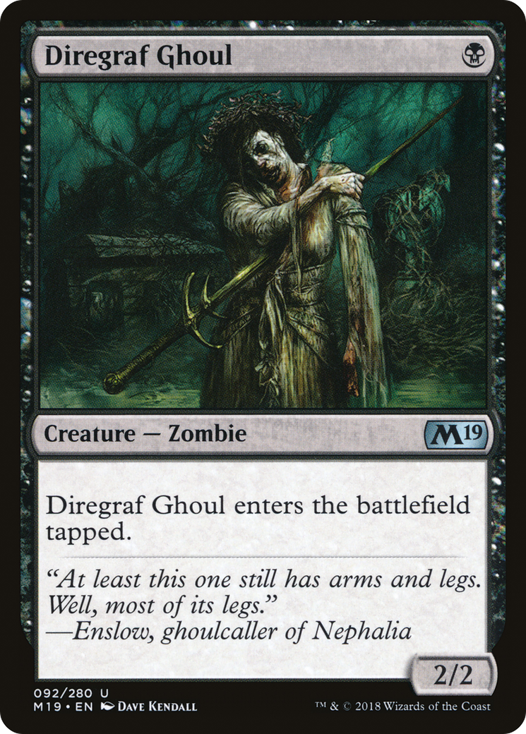 Diregraf Ghoul [Core Set 2019] | Silver Goblin