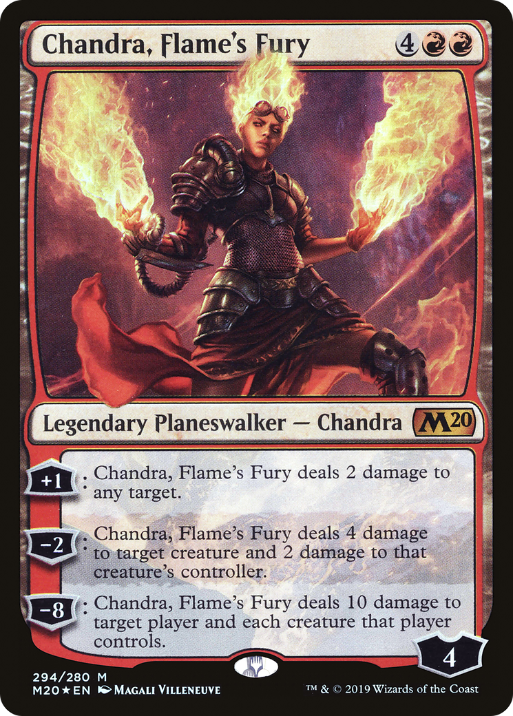 Chandra, Flame's Fury [Core Set 2020] | Silver Goblin