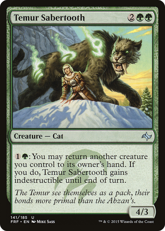 Temur Sabertooth [Fate Reforged]