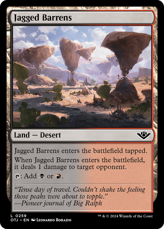 Jagged Barrens [Outlaws of Thunder Junction] Foil