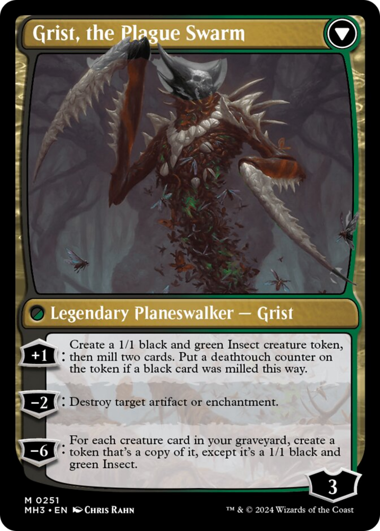 Grist, Voracious Larva // Grist, the Plague Swarm [Modern Horizons 3] | Silver Goblin