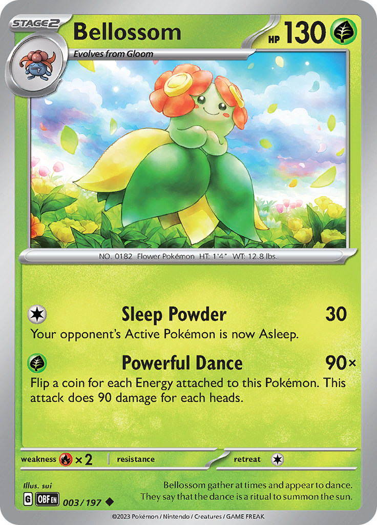 Bellossom (003/197) [Scarlet & Violet: Obsidian Flames] | Silver Goblin