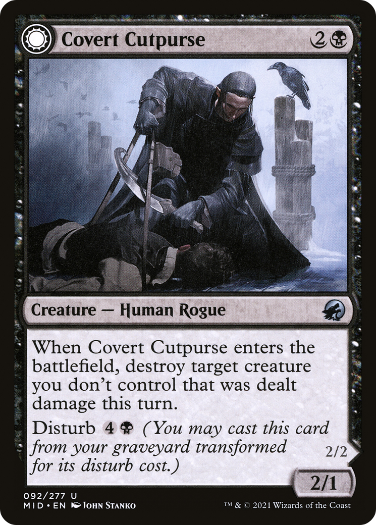 Covert Cutpurse // Covetous Geist [Innistrad: Midnight Hunt] | Silver Goblin