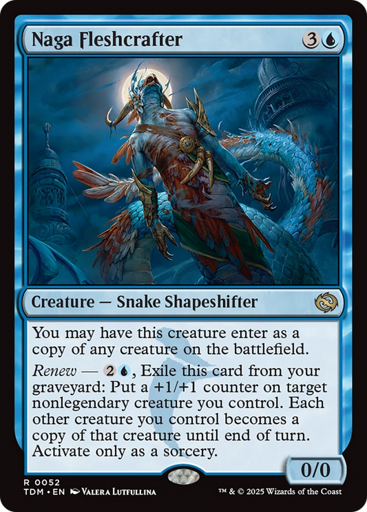 Naga Fleshcrafter (052) Foil - Tarkir: Dragonstorm