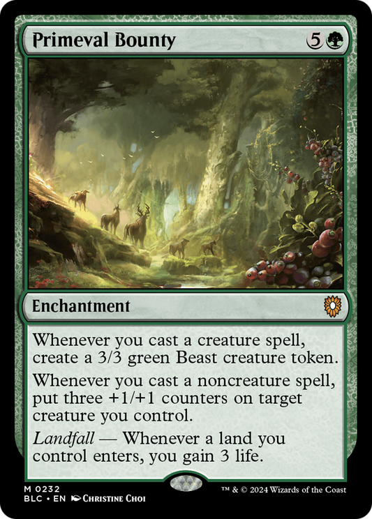 Primeval Bounty [Bloomburrow Commander]