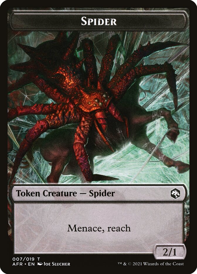 Spider Token [Dungeons & Dragons: Adventures in the Forgotten Realms Tokens] | Silver Goblin