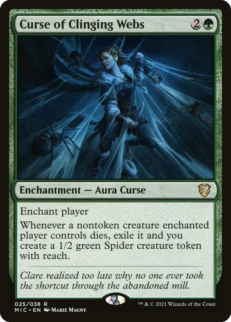 Curse of Clinging Webs [Innistrad: Midnight Hunt Commander] | Silver Goblin