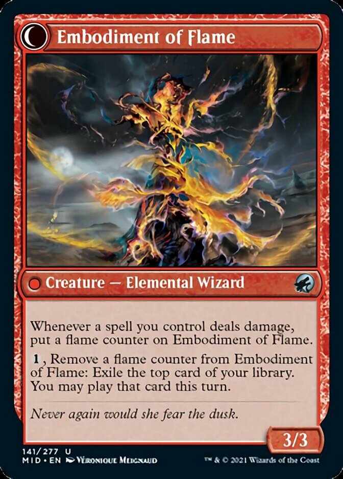 Flame Channeler // Embodiment of Flame [Innistrad: Midnight Hunt] | Silver Goblin