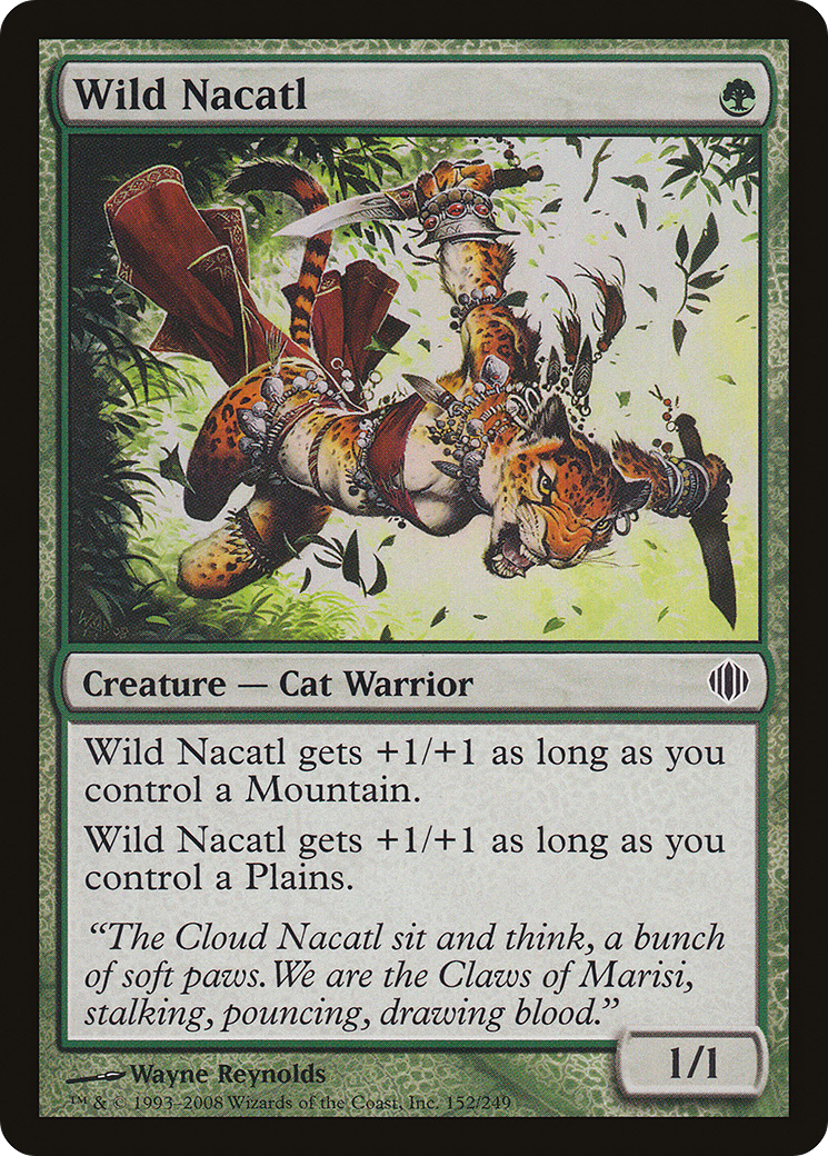 Wild Nacatl [Shards of Alara] Foil