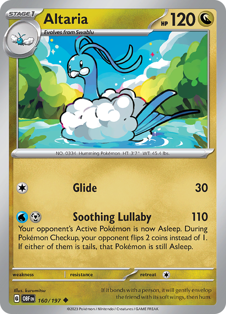 Altaria (160/197) [Scarlet & Violet: Obsidian Flames] | Silver Goblin