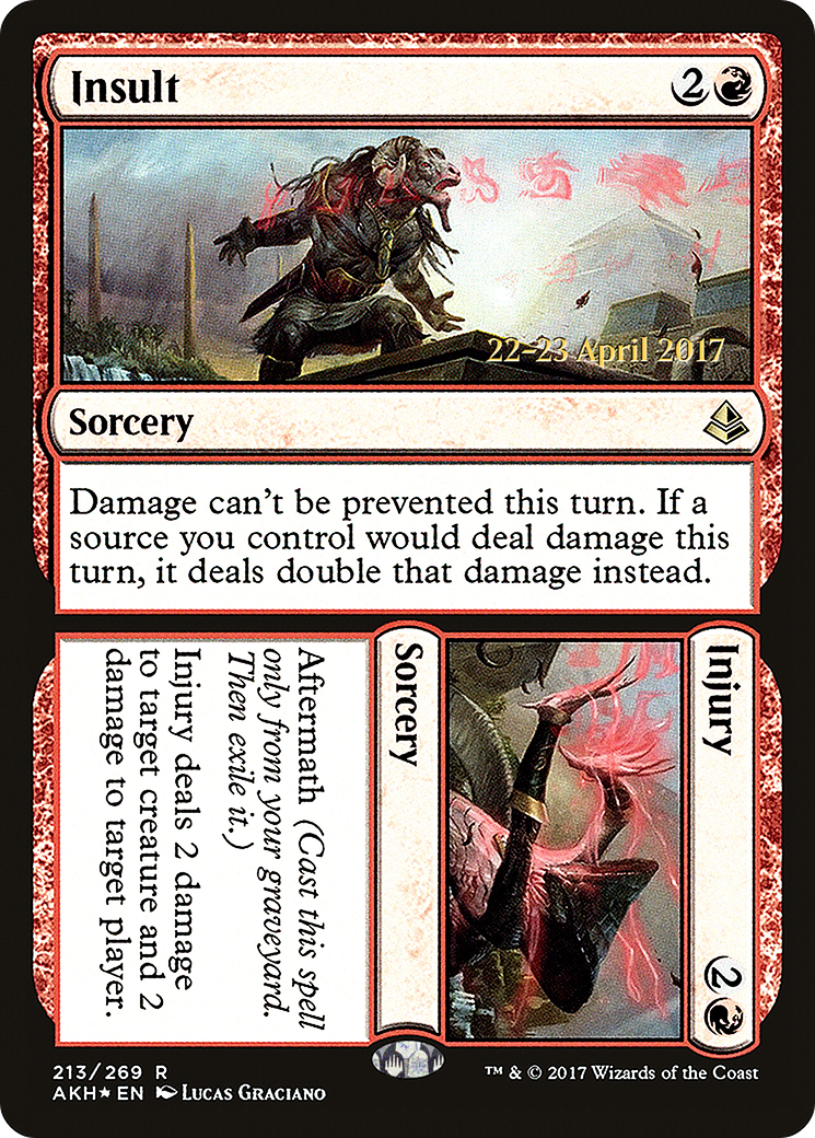 Insult // Injury [Amonkhet Prerelease Promos] | Silver Goblin