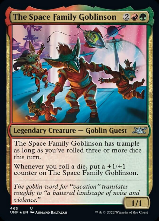 The Space Family Goblinson (Galaxy Foil) [Unfinity] | Silver Goblin