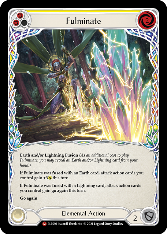 Fulminate [ELE091] (Tales of Aria)  1st Edition Rainbow Foil | Silver Goblin