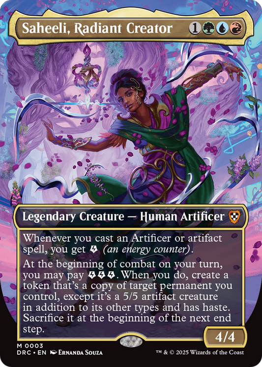 Saheeli, Radiant Creator (Borderless) (003) - Commander: Aetherdrift