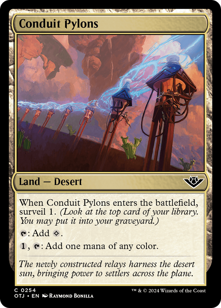 Conduit Pylons [Outlaws of Thunder Junction] Foil