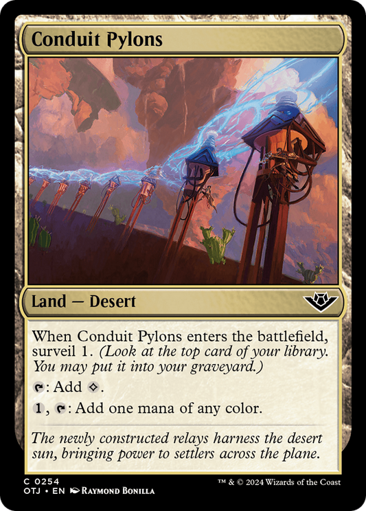 Conduit Pylons [Outlaws of Thunder Junction] Foil
