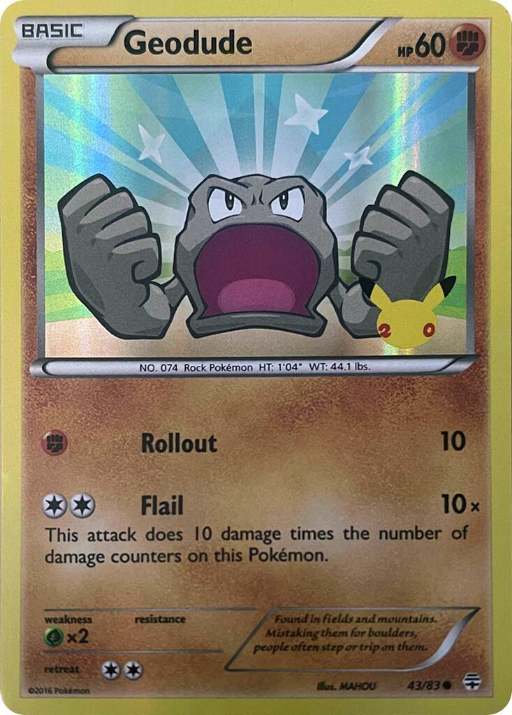 Geodude (043/083) [Celebrations: 25th Anniversary] | Silver Goblin