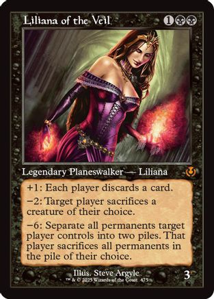 Liliana of the Veil (Retro Frame) (475) - Innistrad Remastered