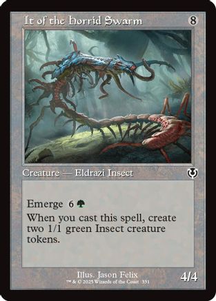 It of the Horrid Swarm (Retro Frame) Foil (331) - Innistrad Remastered | Silver Goblin