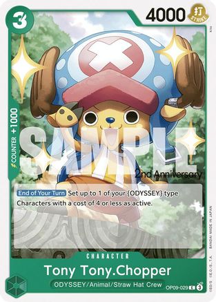 Tony Tony.Chopper  (OP09-029) - Emperors in the New World: 2nd Anniversary Tournament Cards | Silver Goblin