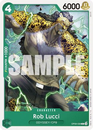 Rob Lucci (038) (OP09-038) - Emperors in the New World: 2nd Anniversary Tournament Cards | Silver Goblin