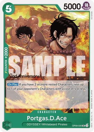 Portgas.D.Ace  (OP09-035) - Emperors in the New World: 2nd Anniversary Tournament Cards | Silver Goblin