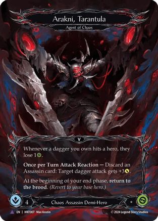 Arakni, Tarantula (Marvel) (HNT007) Cold Foil - The Hunted