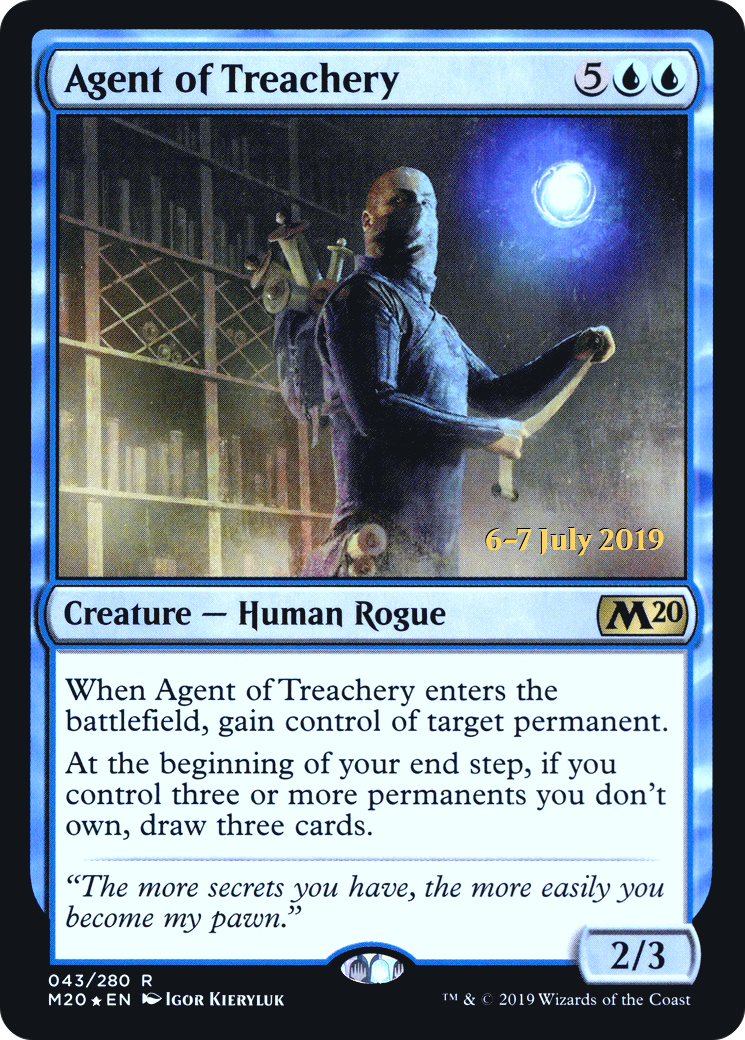 Agent of Treachery [Core Set 2020 Prerelease Promos] | Silver Goblin