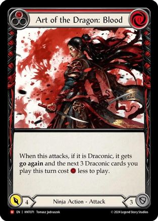 Art of the Dragon: Blood (HNT071) - The Hunted Rainbow Foil | Silver Goblin