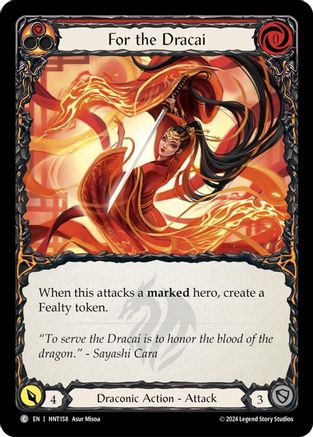 For the Dracai (HNT158) - The Hunted Rainbow Foil