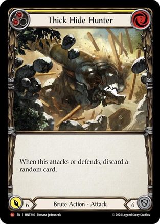 Thick Hide Hunter (HNT246) Rainbow Foil - The Hunted