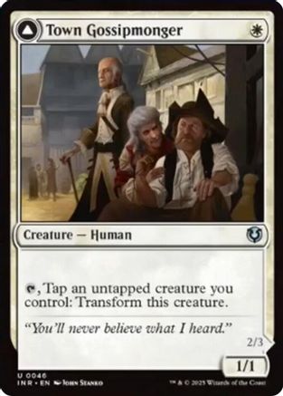 Town Gossipmonger Foil (046) - Innistrad Remastered | Silver Goblin