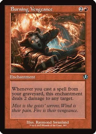 Burning Vengeance (Retro Frame) Foil (397) - Innistrad Remastered