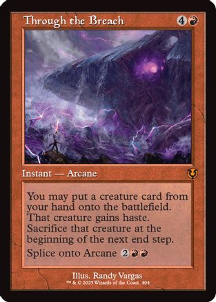 Through the Breach (Retro Frame) Foil (404) - Innistrad Remastered | Silver Goblin