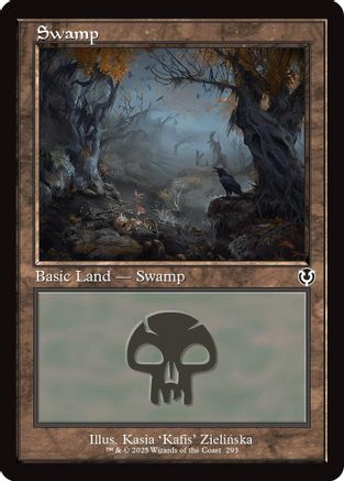 Swamp (293) (Retro Frame) Foil (293) - Innistrad Remastered | Silver Goblin