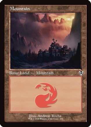 Mountain (294) (Retro Frame) (INR294) Foil - Innistrad Remastered | Silver Goblin