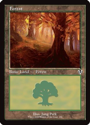 Forest (296) (Retro Frame) (INR296)  - Innistrad Remastered | Silver Goblin