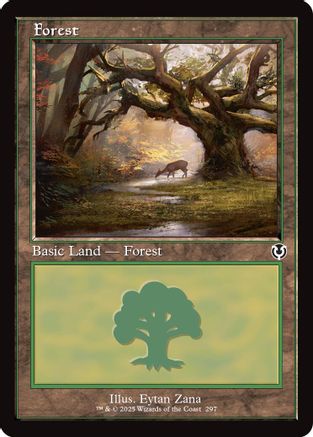 Forest (297) (Retro Frame) (INR297) Foil - Innistrad Remastered | Silver Goblin