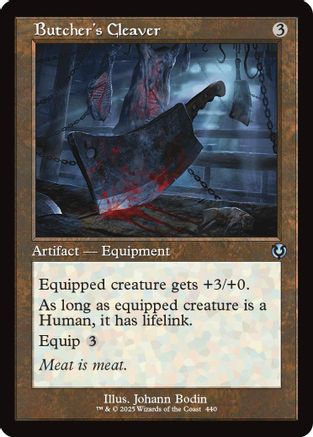 Butcher's Cleaver (Retro Frame) (INR440)  - Innistrad Remastered | Silver Goblin