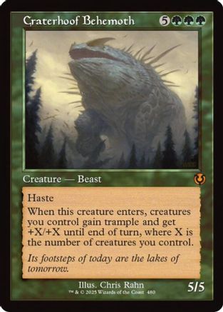 Craterhoof Behemoth (Retro Frame) Foil (480) - Innistrad Remastered | Silver Goblin