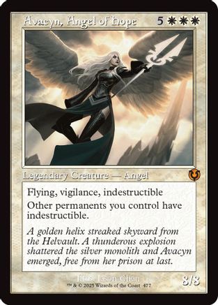 Avacyn, Angel of Hope (Retro Frame) (477) - Innistrad Remastered