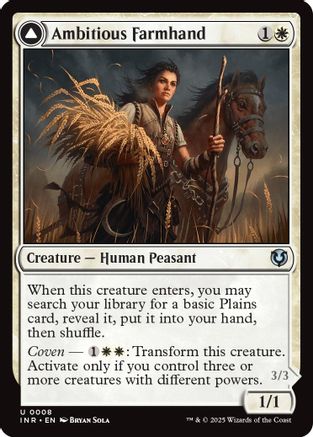 Ambitious Farmhand Foil (008) - Innistrad Remastered